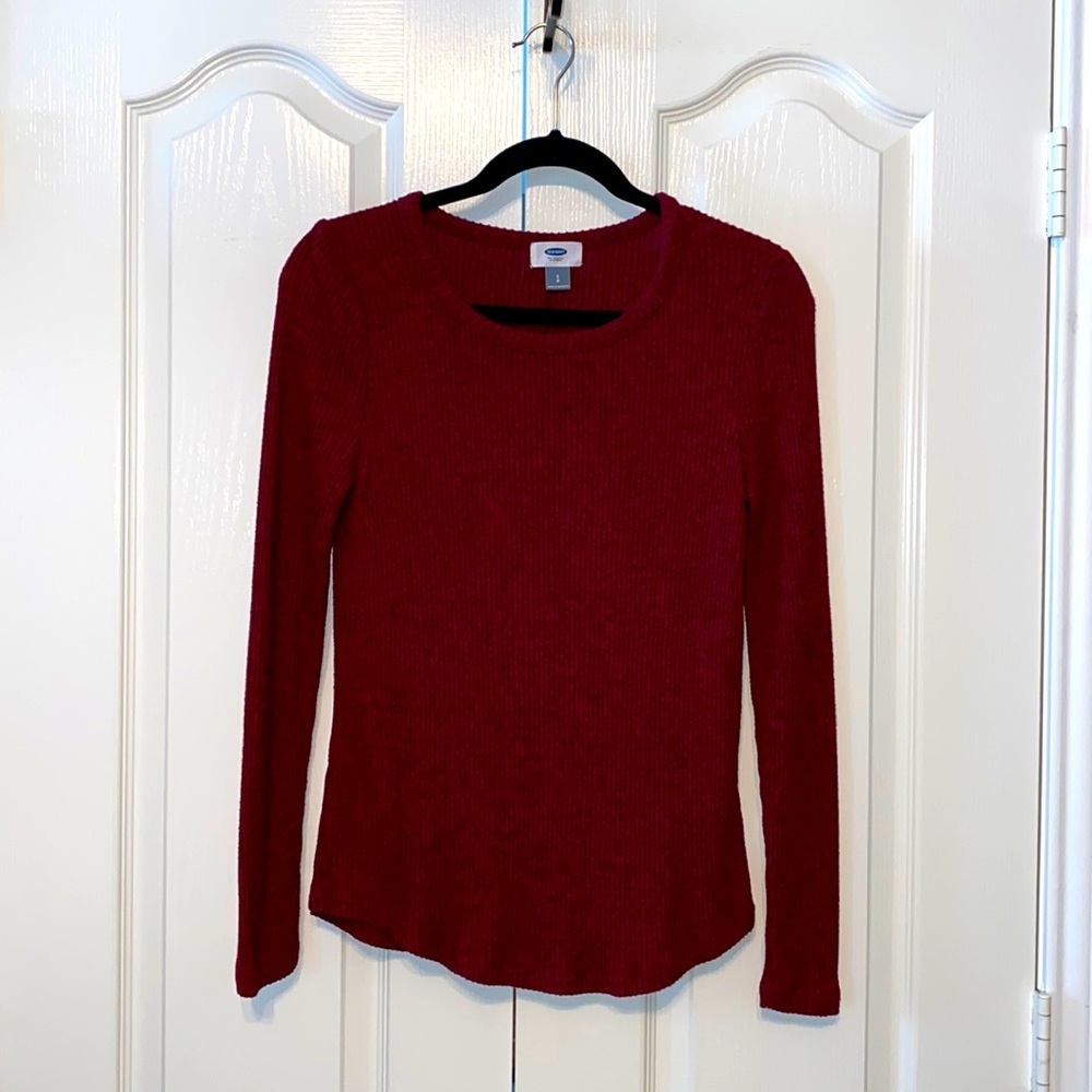 Old Navy Light Sweater Long Sleeve Size S Color Cramberry